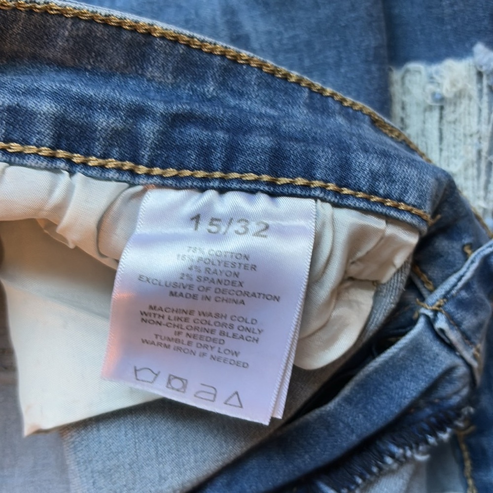 Celebrity Ace Women's Distressed Flared Denim Jeans - Picture 2 of 5